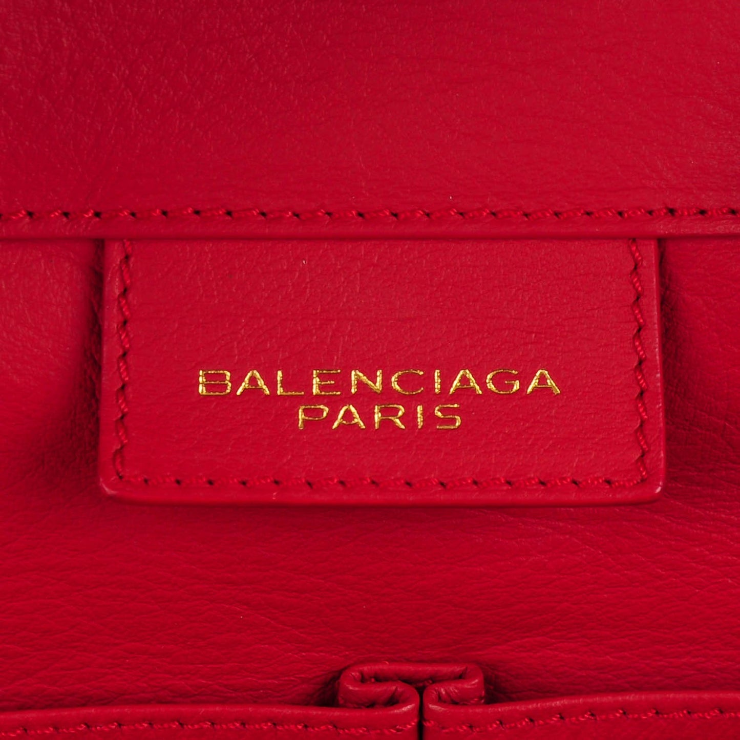 Veau Souple Papier Flap Tote Rouge
