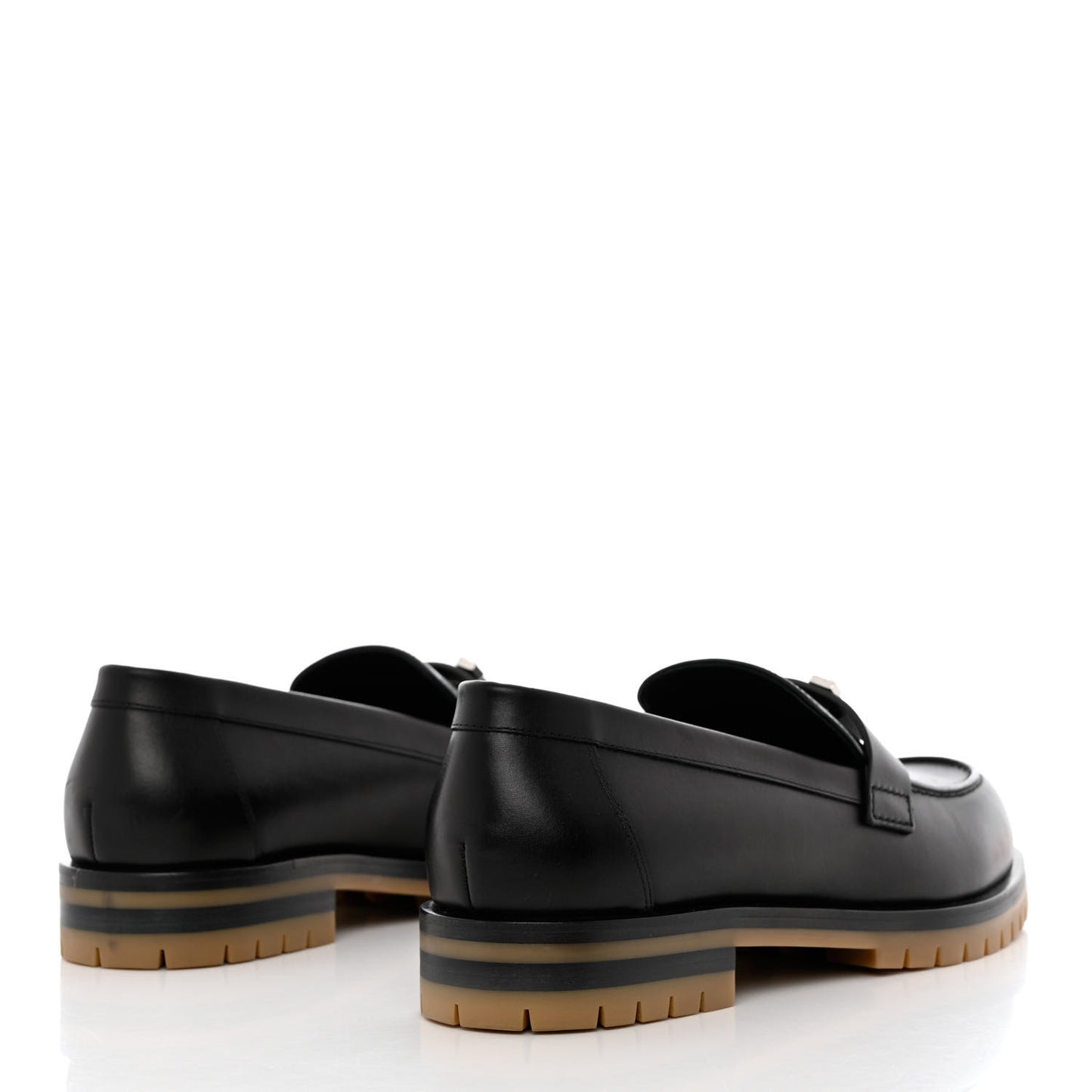Calfskin Womens Faubourg Loafers 40 Black