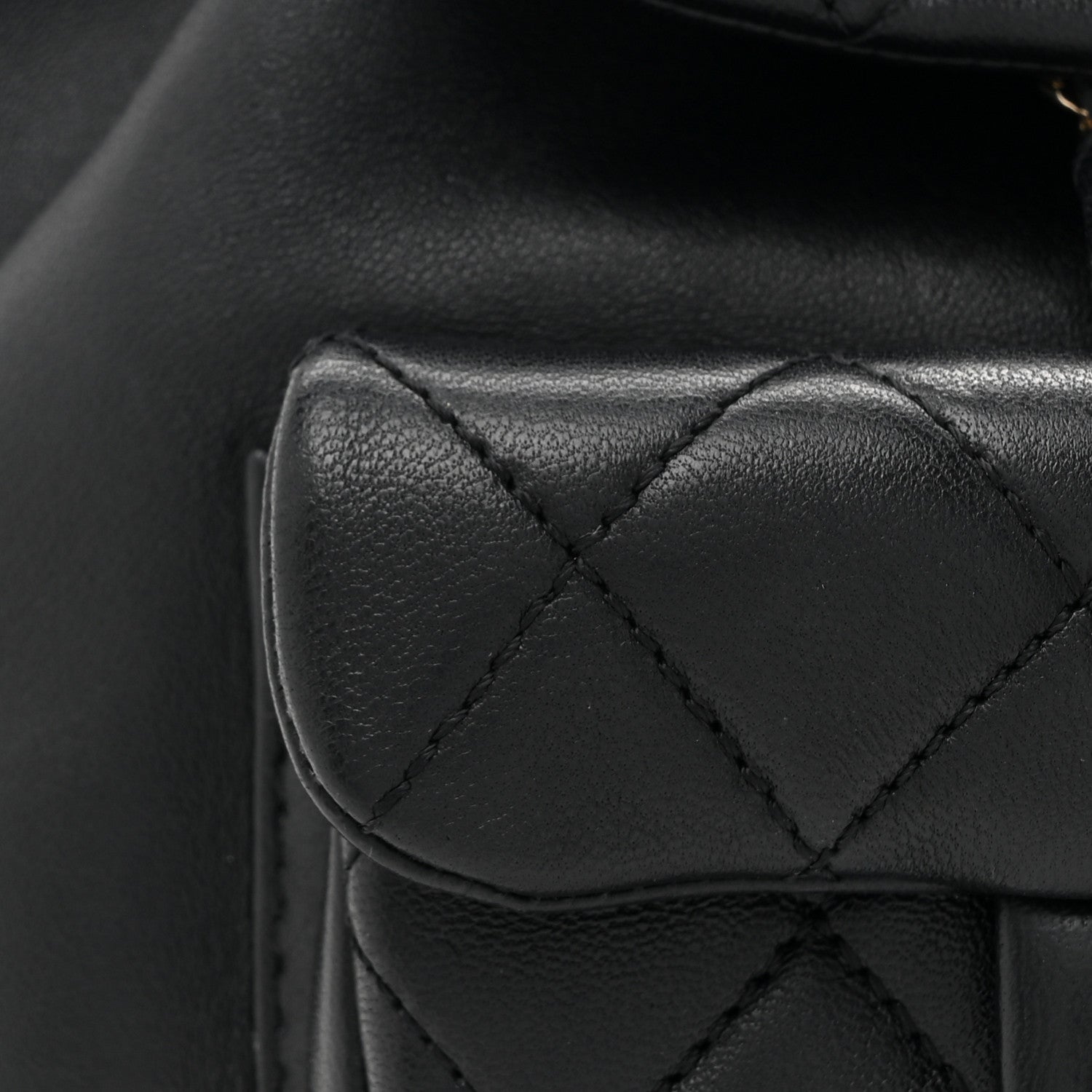 Chanel Lambskin Quilted Small Duma Drawstring Backpack Black 8 of 13