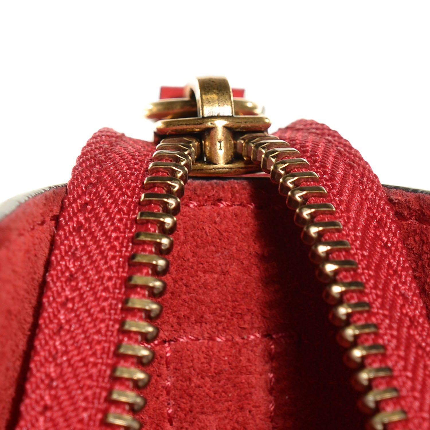 Celine Drummed Calfskin Nano Luggage Coquelicot 9 of 9