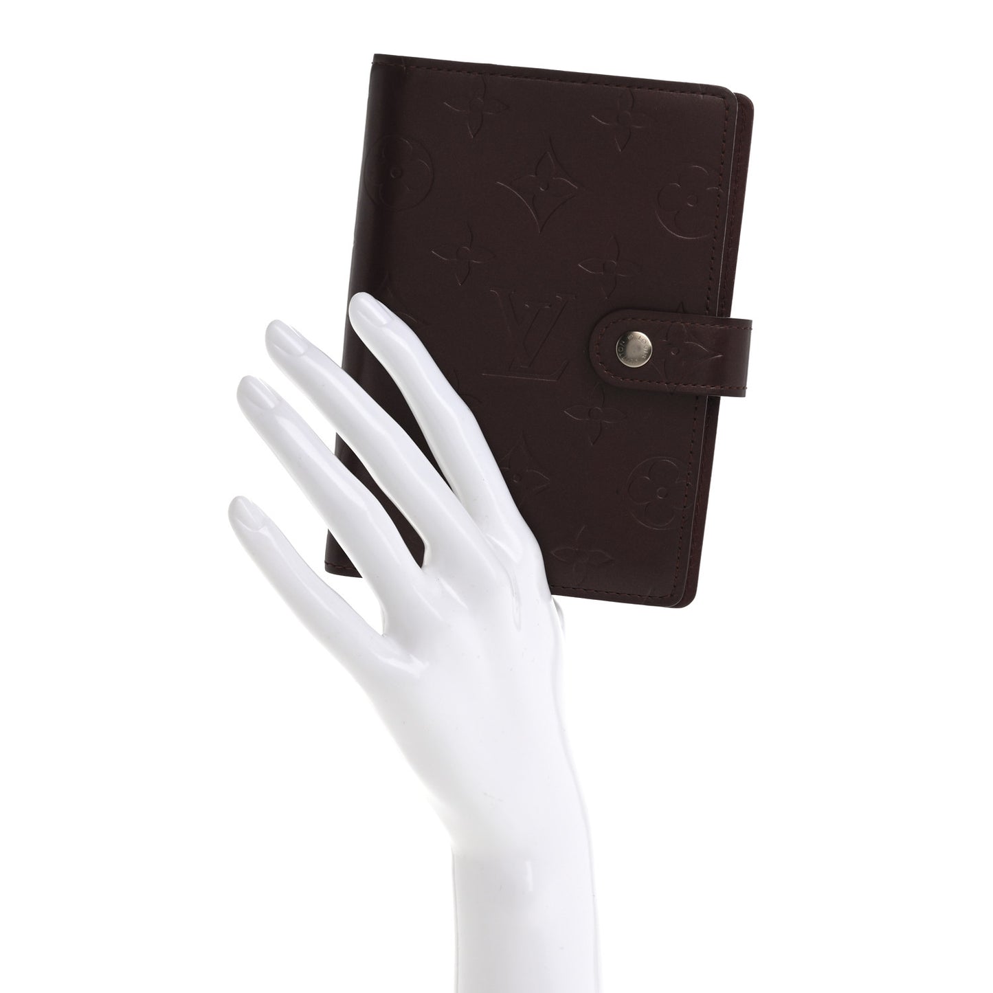 Mat Monogram Small Ring Agenda Cover Violet