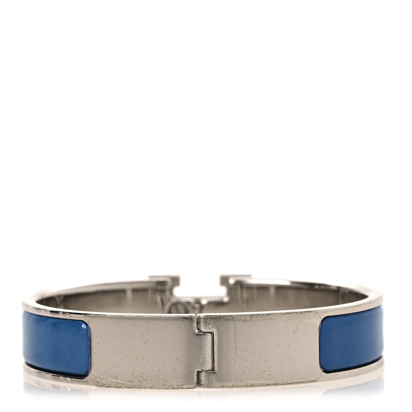 Enamel Narrow Clic Clac H Bracelet PM Bleu Turquin