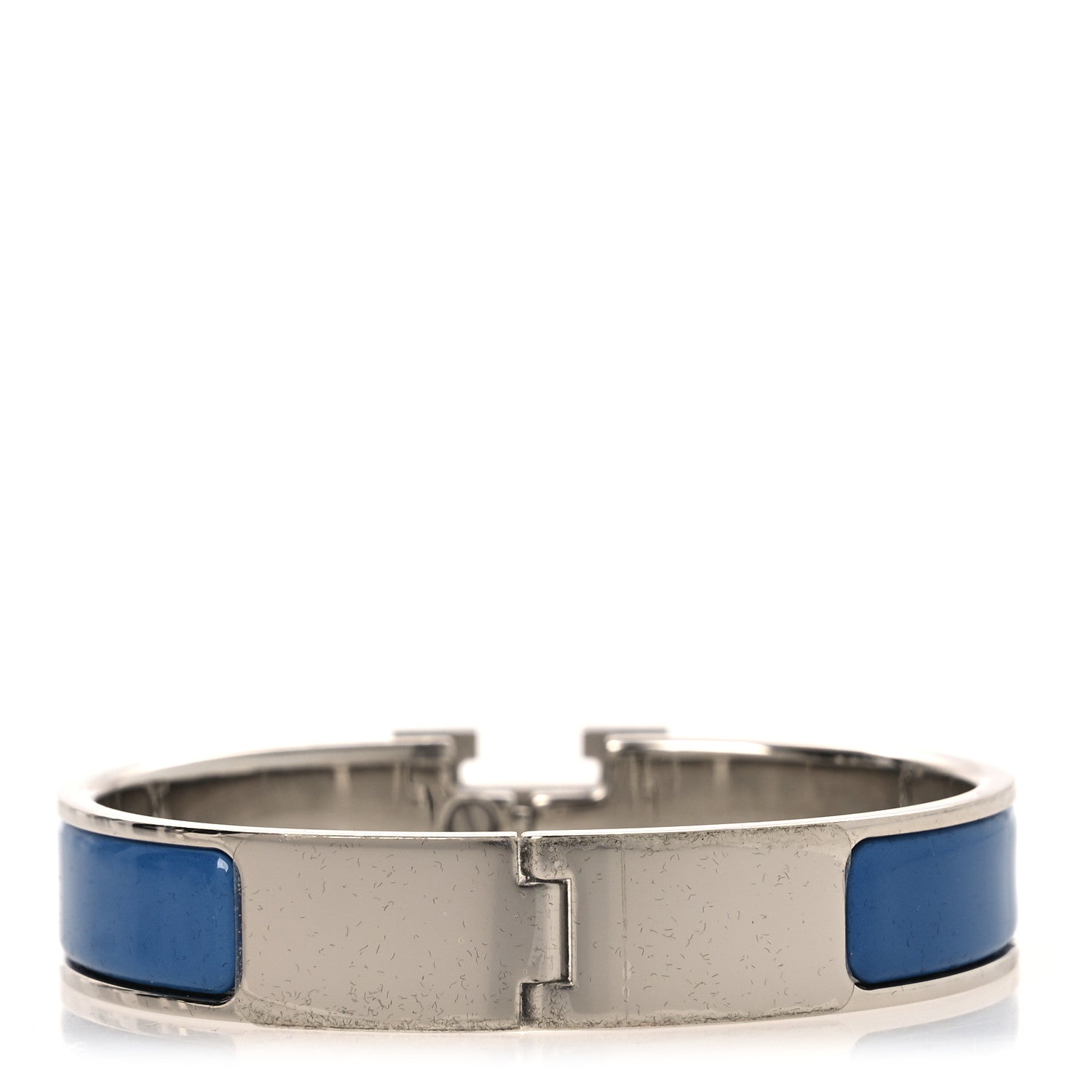 Hermes Enamel Narrow Clic Clac H Bracelet PM Bleu Turquin 3 of 5