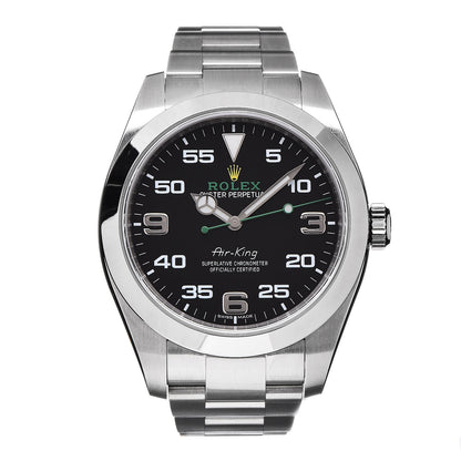 Rolex Stainless Steel 40mm Air-King Oyster Perpetual Watch Black 116900 1 of 7