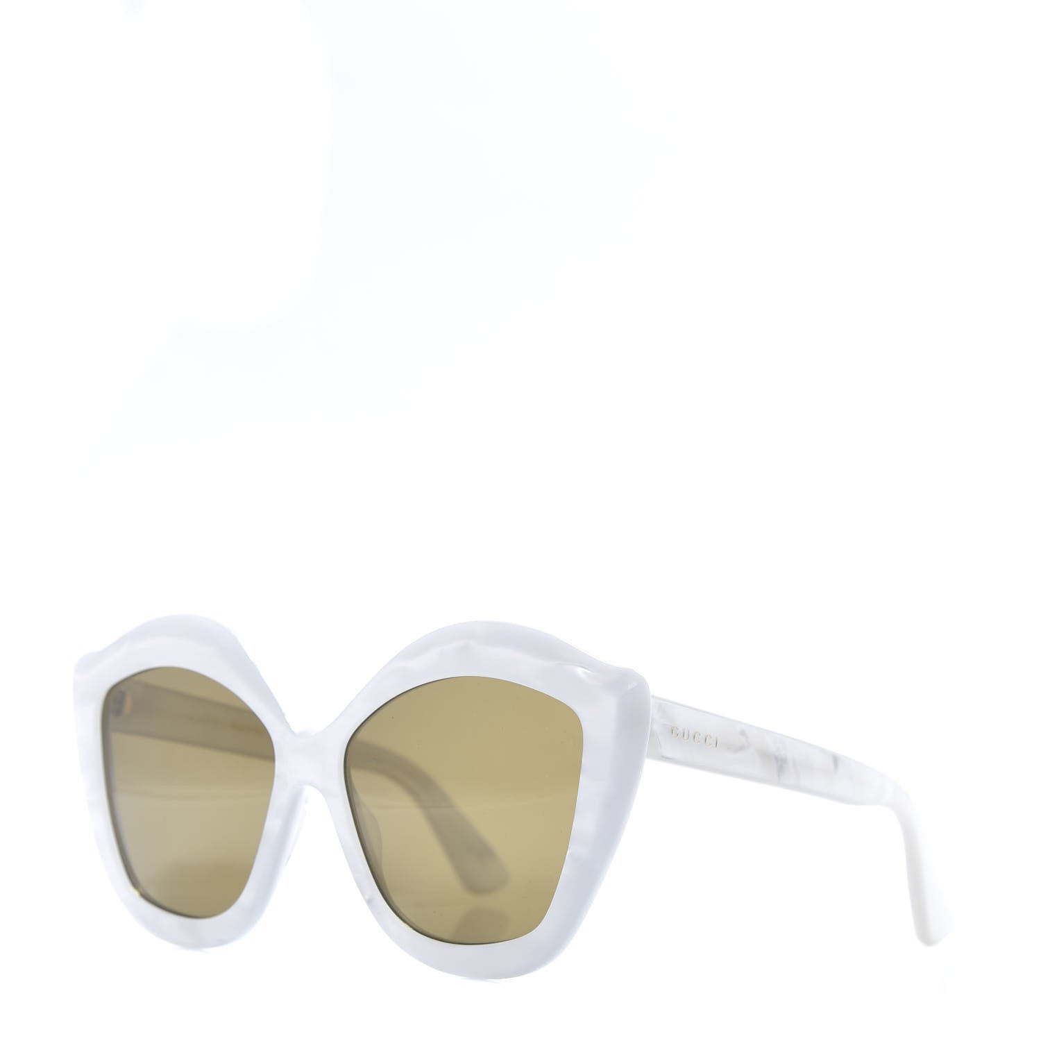 Gucci Acetate Cat Eye GG0117S Sunglasses White 1 of 8