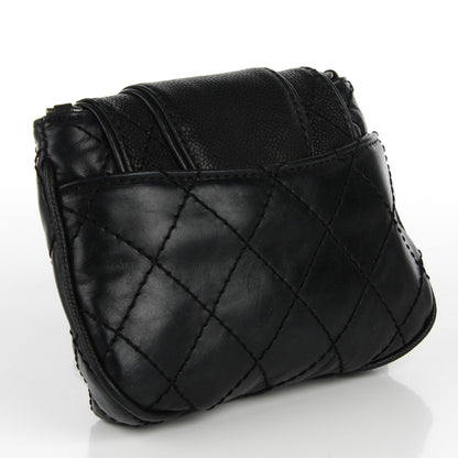 Chanel Caviar Calfskin Mini Bubble Graphic Messenger Bag Black 3 of 8