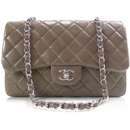 Chanel Caviar Jumbo Classic Flap Taupe 1 of 10