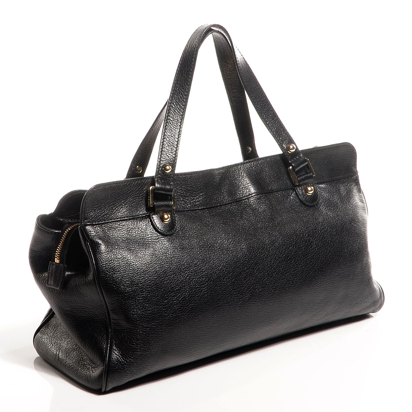 Leather Blondie Satchel Black