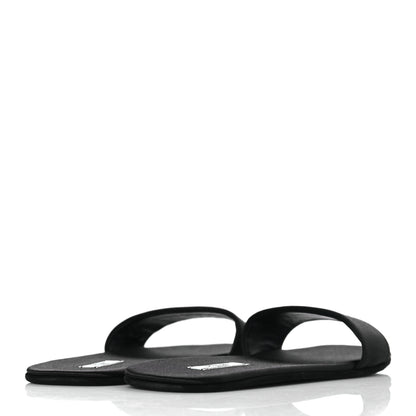 Prada Satin Travel Slide Sandals M 37.5 38.5 Black 4 of 8