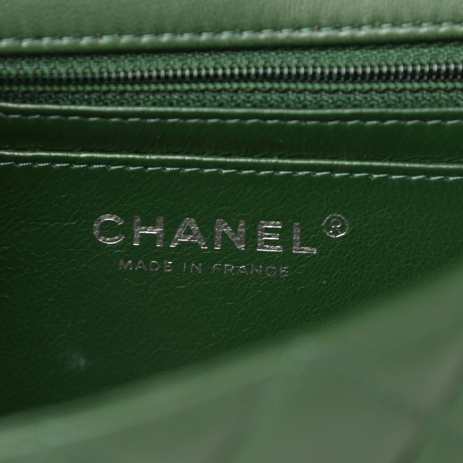Chanel Lambskin Quilted Mini Rectangular Flap Green 6 of 14