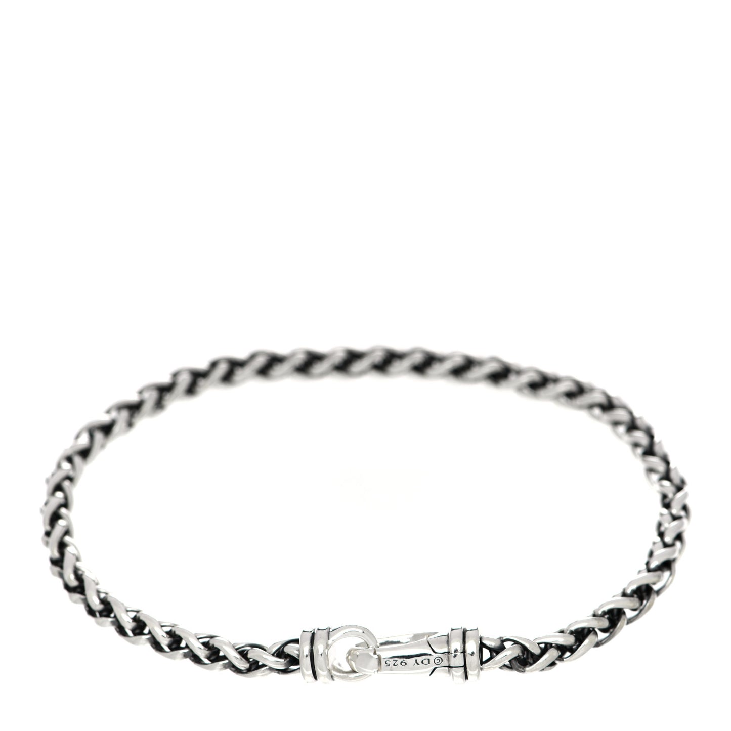 Sterling Silver 4mm Wheat Chain Bracelet