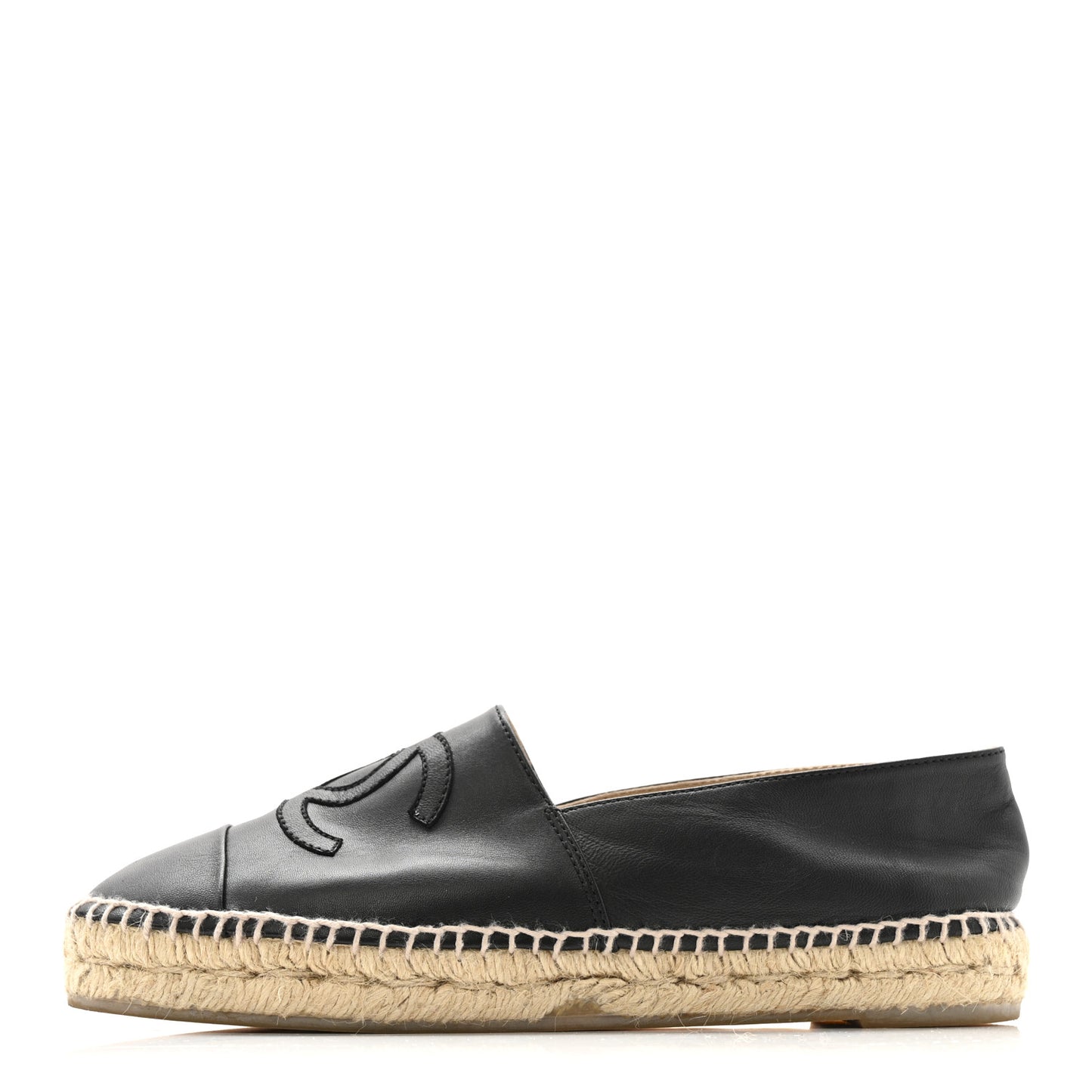 Lambskin CC Espadrilles 39 Black