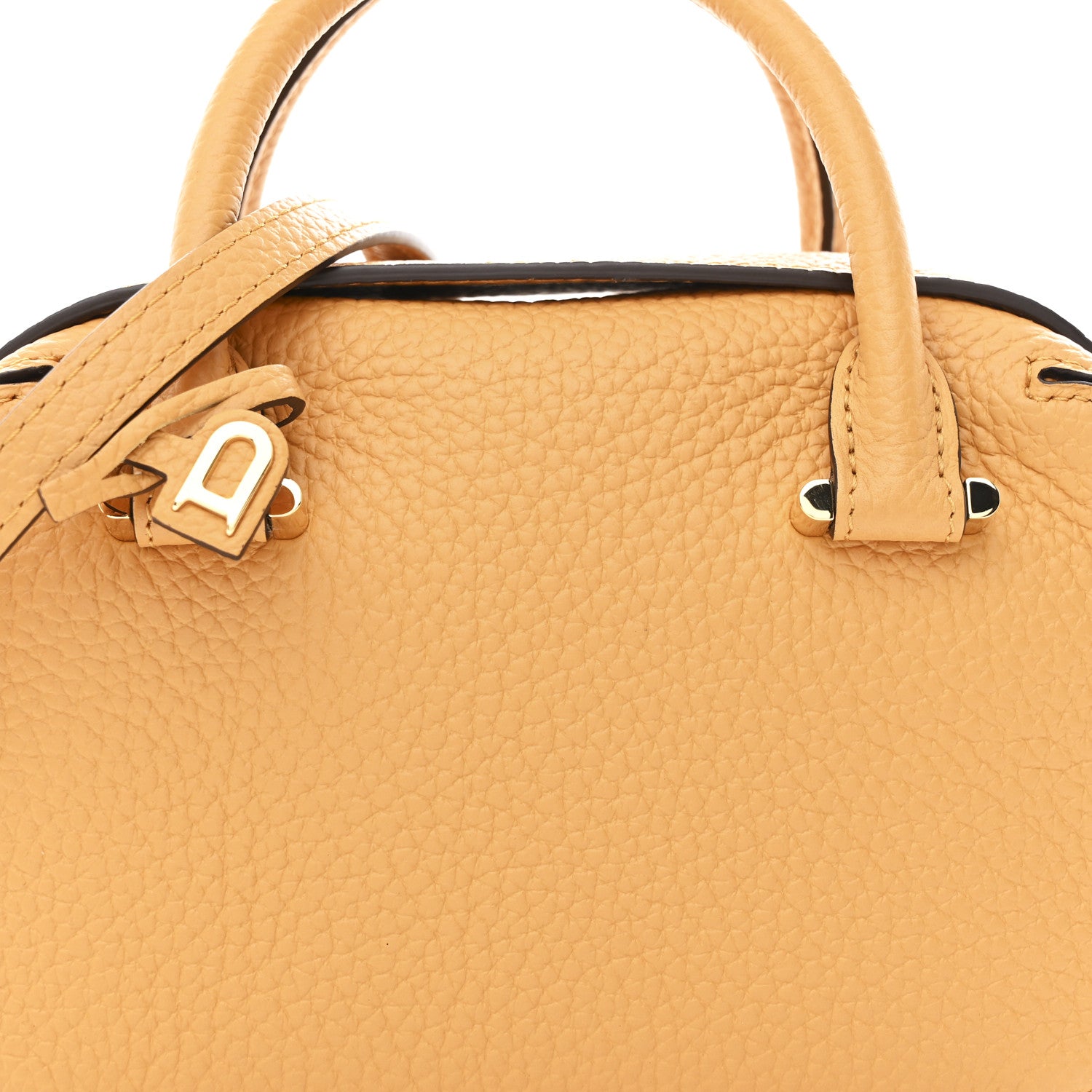 Delvaux Taurillon Soft Nano Cool Box Satchel Honey 8 of 12