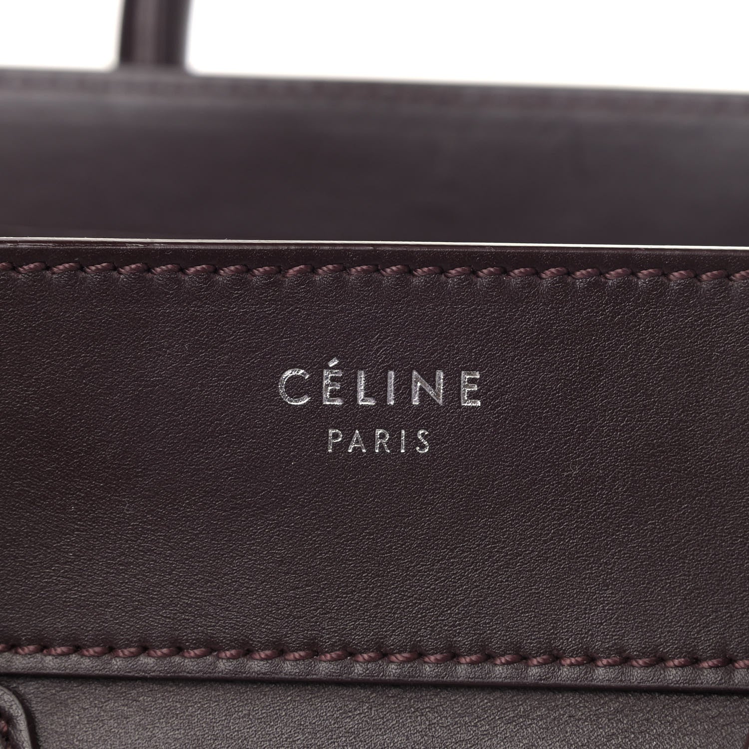 Celine Smooth Calfskin Mini Luggage Burgundy 7 of 11