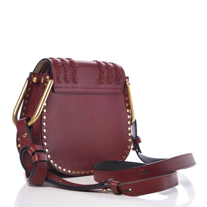 Chloe Calfskin Braided Mini Hudson Shoulder Bag Sienna Red 2 of 12