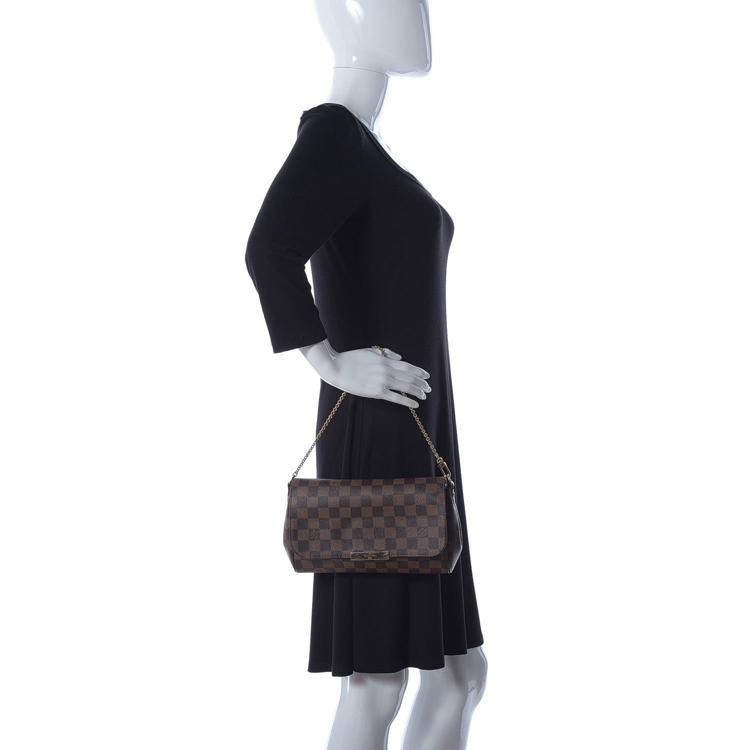 Louis Vuitton Damier Ebene Favorite MM 3 of 11