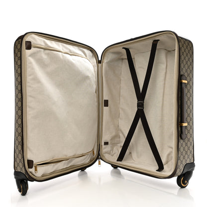 Gucci GG Supreme Monogram Web Medium Savoy Trolley Beige Ebony 4 of 9