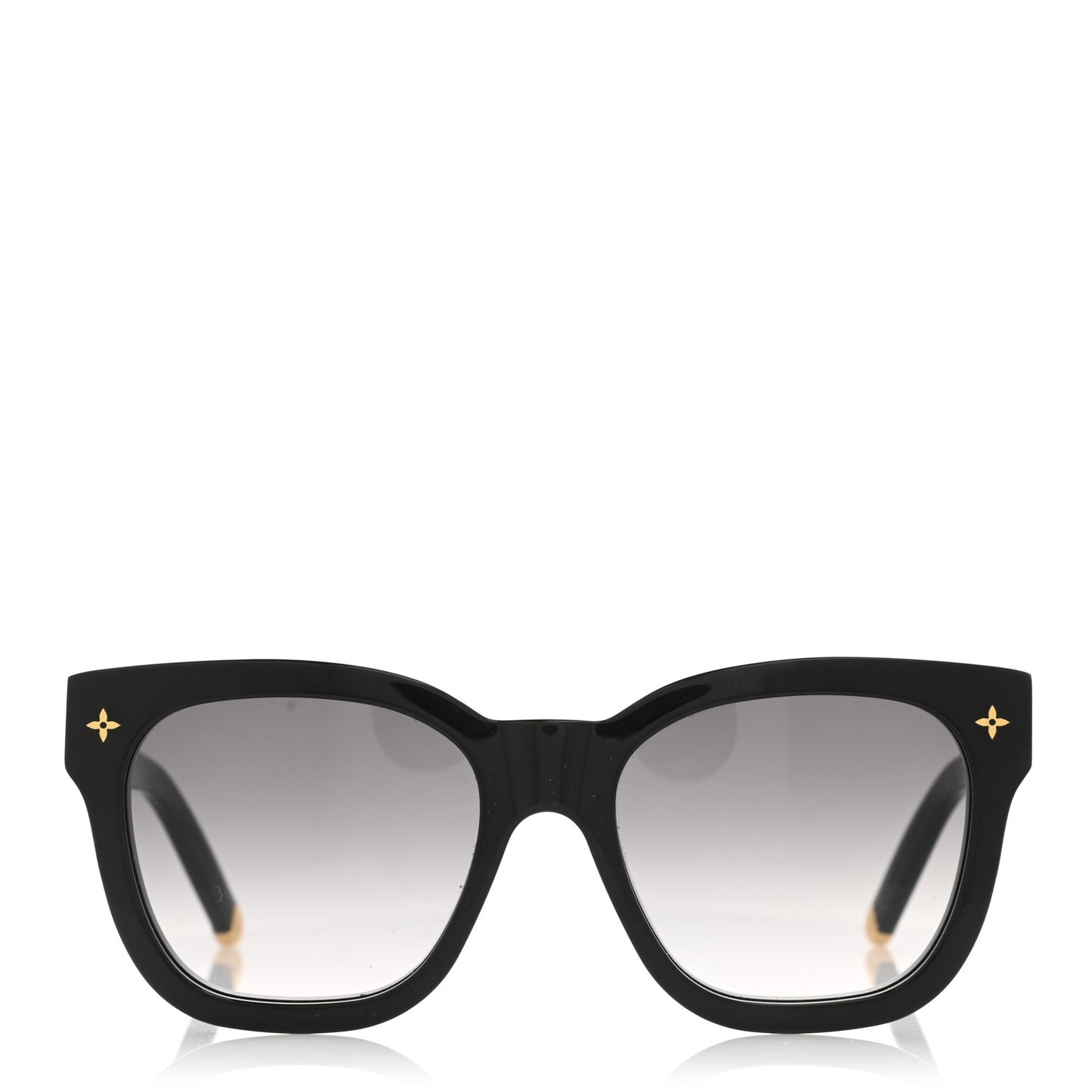 Acetate My Monogram Square Sunglasses Z1523W Black