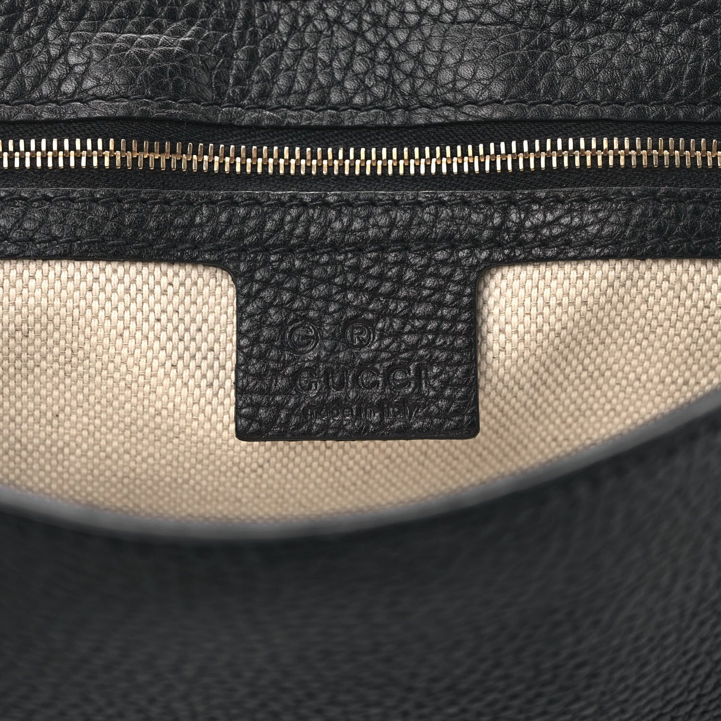 Pebbled Calfskin Medium Soho Flap Crossbody Black
