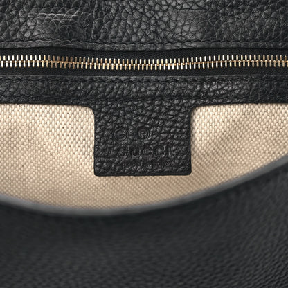 Gucci Pebbled Calfskin Medium Soho Flap Crossbody Black 6 of 9