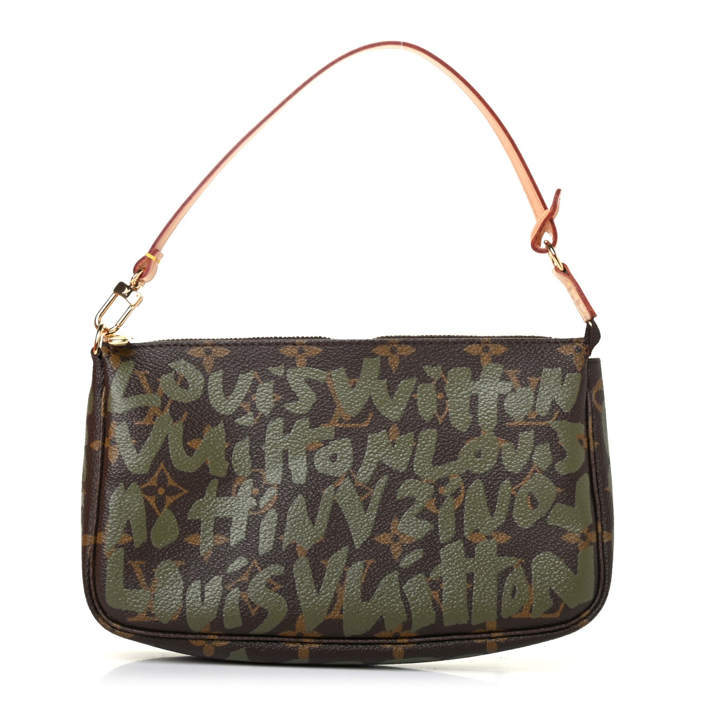 Monogram Graffiti Pochette Accessories Kaki