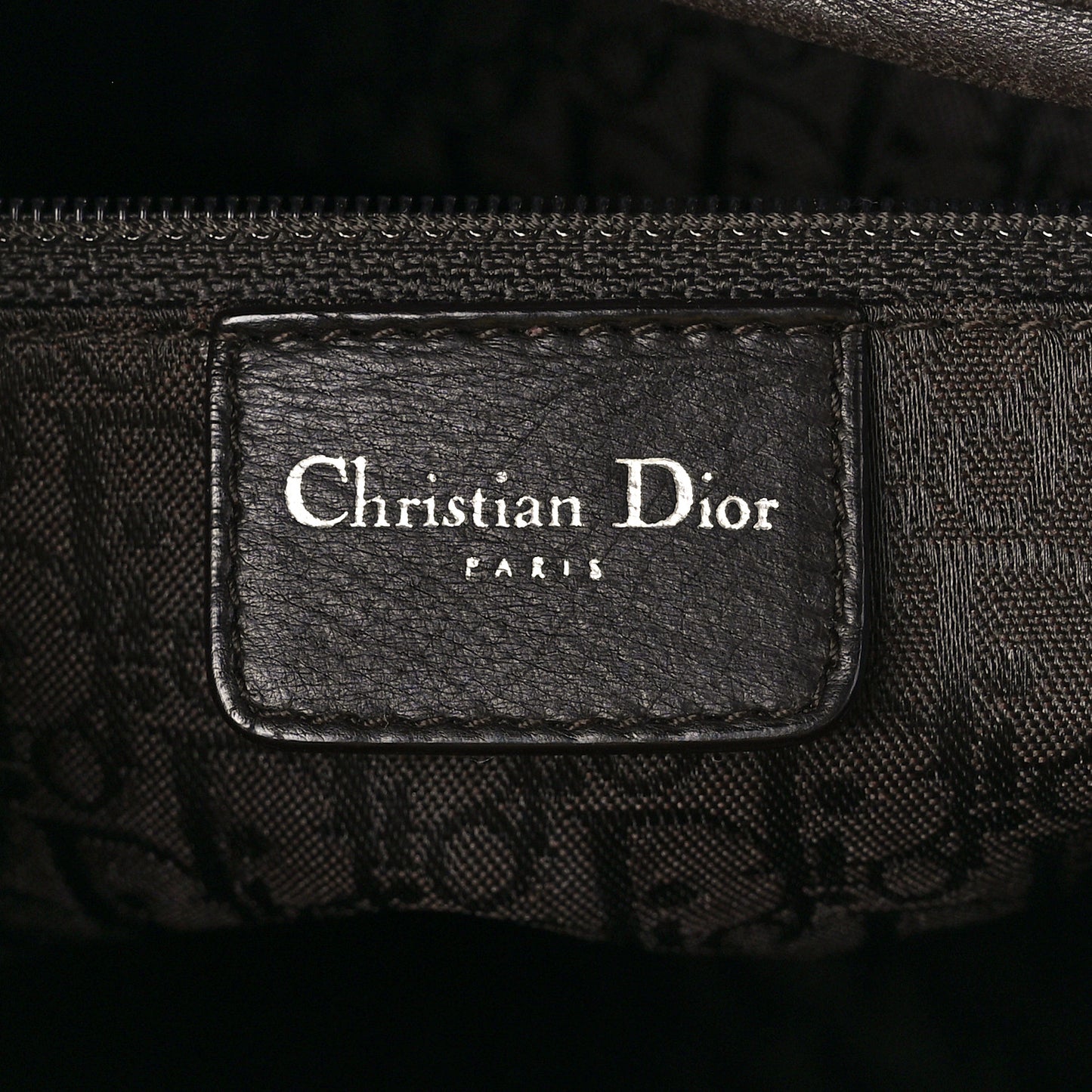 Lambskin Cannage Large Lady Dior Dark Brown