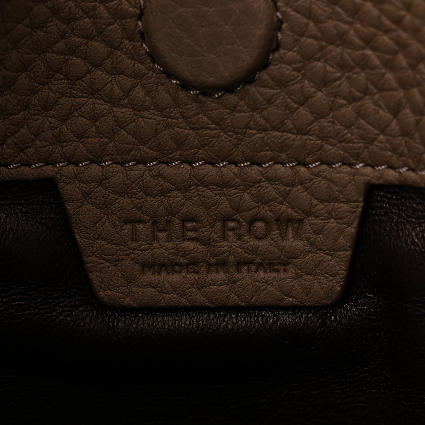 Matte Grained Calfskin Everett Tote Taupe