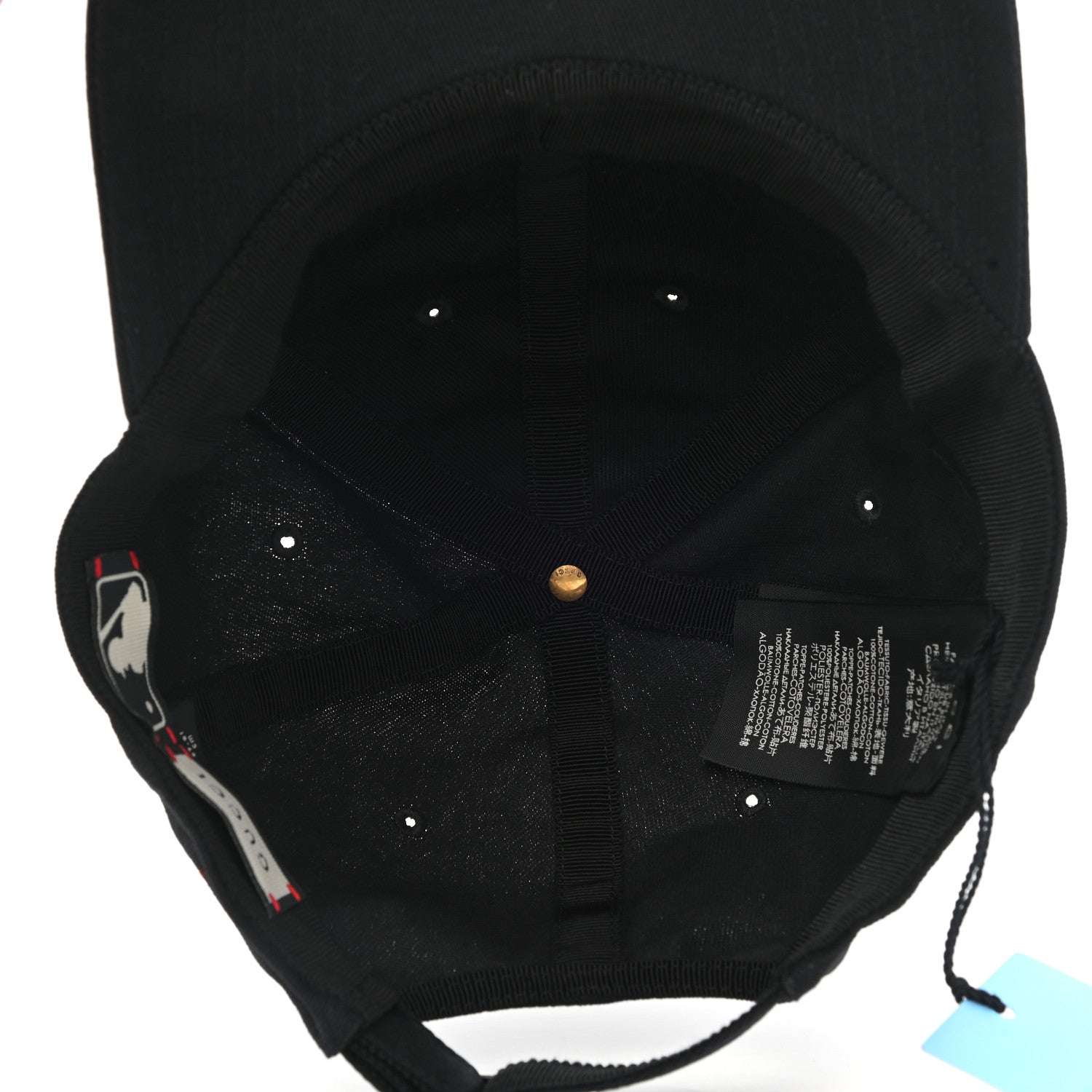 Gucci X MLB Cotton NY Yankees Baseball Hat 57-61 Black 7 of 9