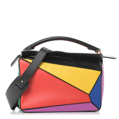 Loewe Calfskin Small Puzzle Bag Multicolor Black 1 of 10