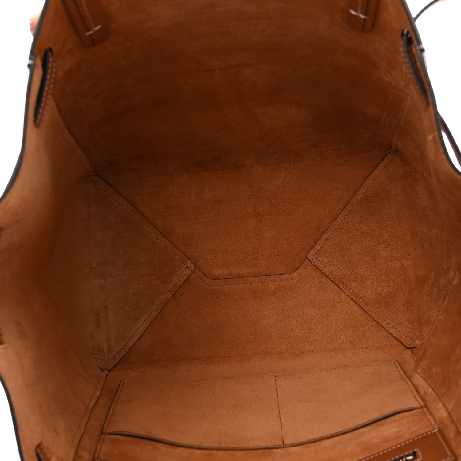Celine Smooth Calfskin Medium Belt Cabas Phantom Brown 5 of 12