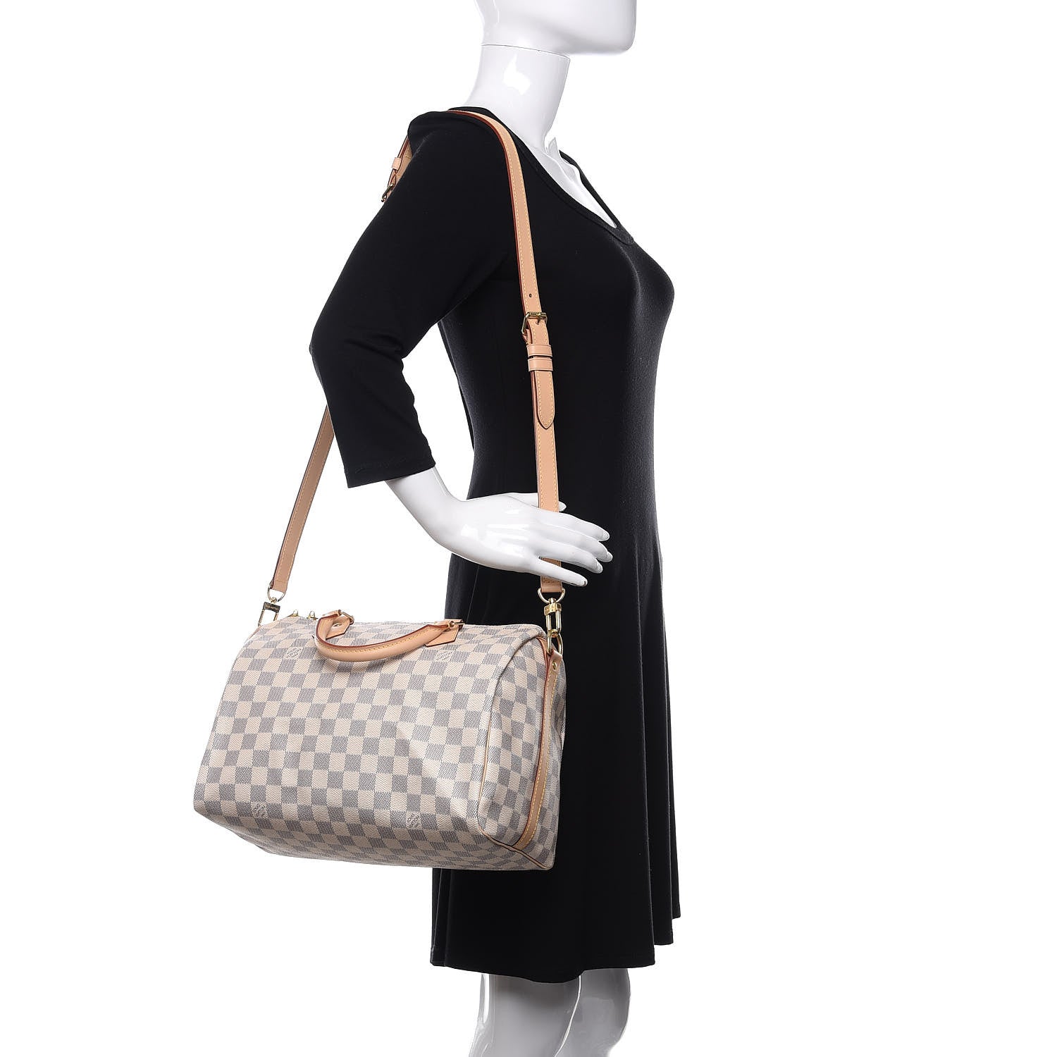 Louis Vuitton Damier Azur Speedy Bandouliere 30 2 of 14