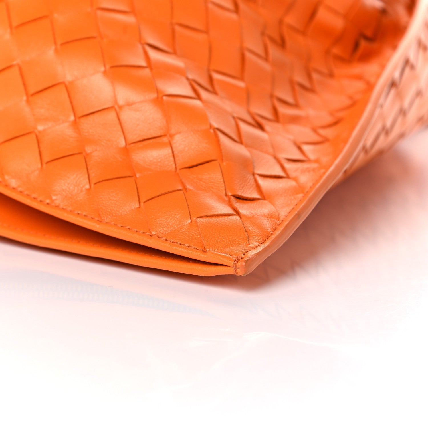 Bottega Veneta Nappa Intrecciato BV Twist Orange 8 of 9