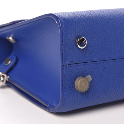 Christian Dior Grained Calfskin Mini Diorever Flap Blue 9 of 11