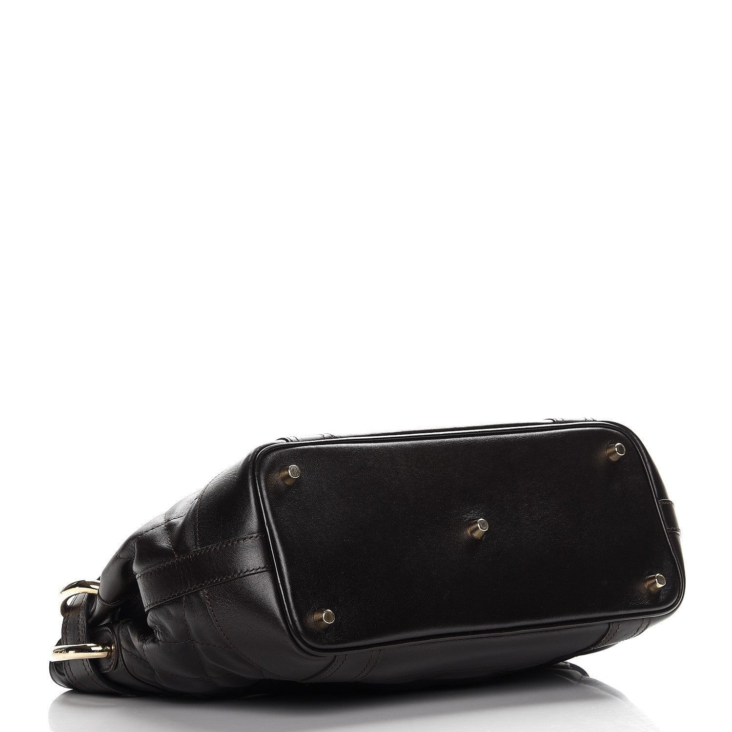 Burberry Calfskin Quilted Baby Beaton Dark Brown 4 of 9