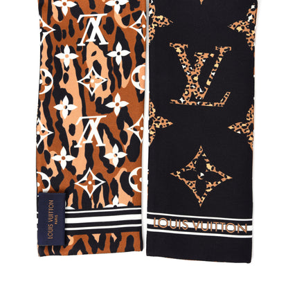Louis Vuitton Silk Monogram Giant Jungle Bandeau Black 3 of 5