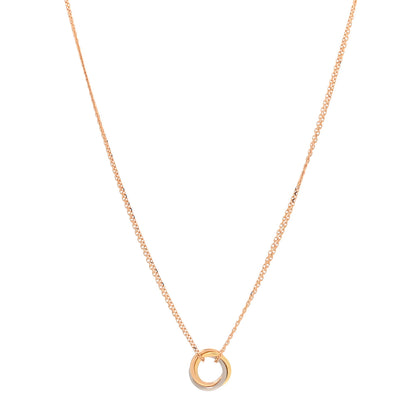 Cartier 18K Pink White Yellow Gold Trinity De Cartier Pendant Necklace 1 of 5