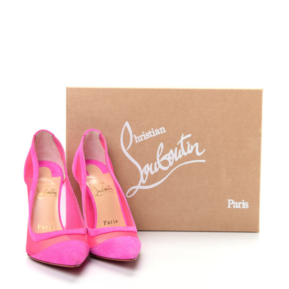 Christian Louboutin Veau Velours Rete Galativi 100 Pumps 35 Diva 12 of 12