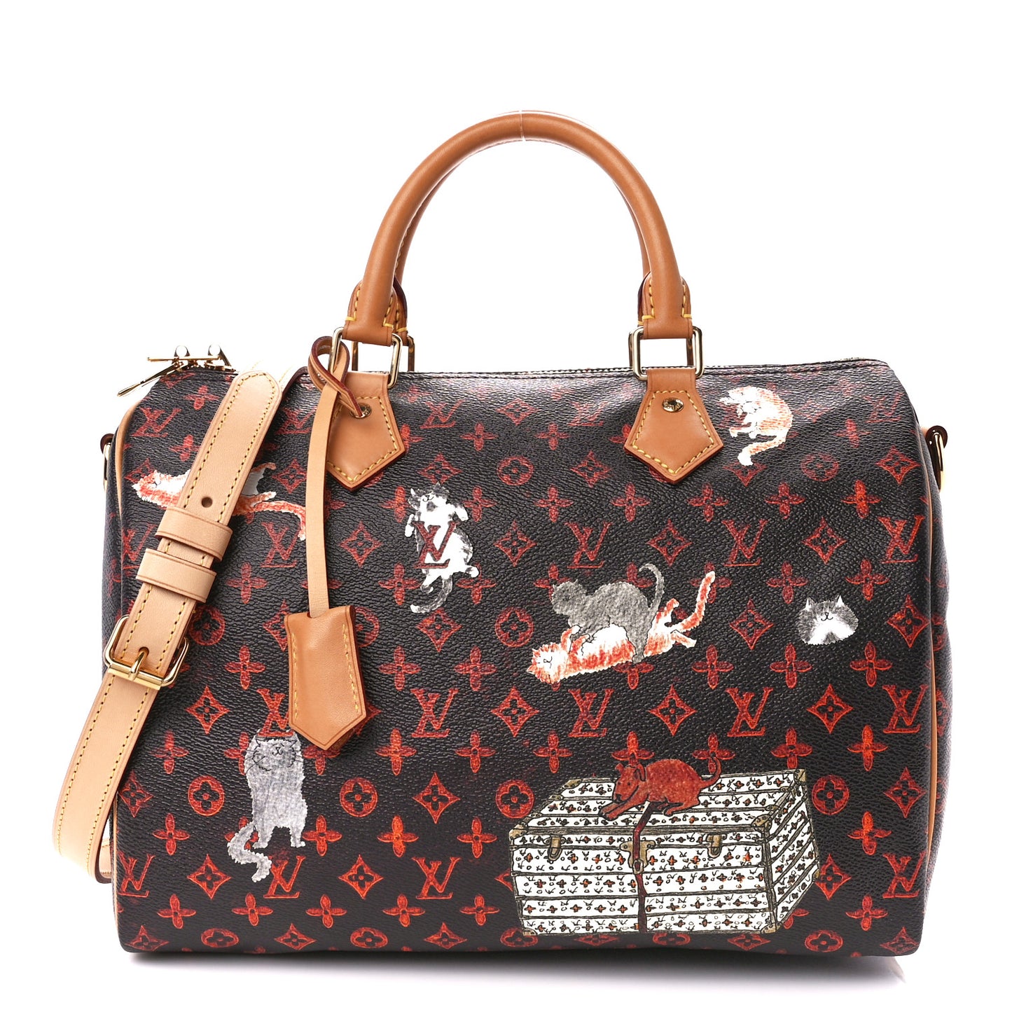 Catogram Speedy Bandouliere 30 Marron