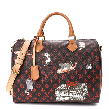 Louis Vuitton Catogram Speedy Bandouliere 30 Marron 1 of 13