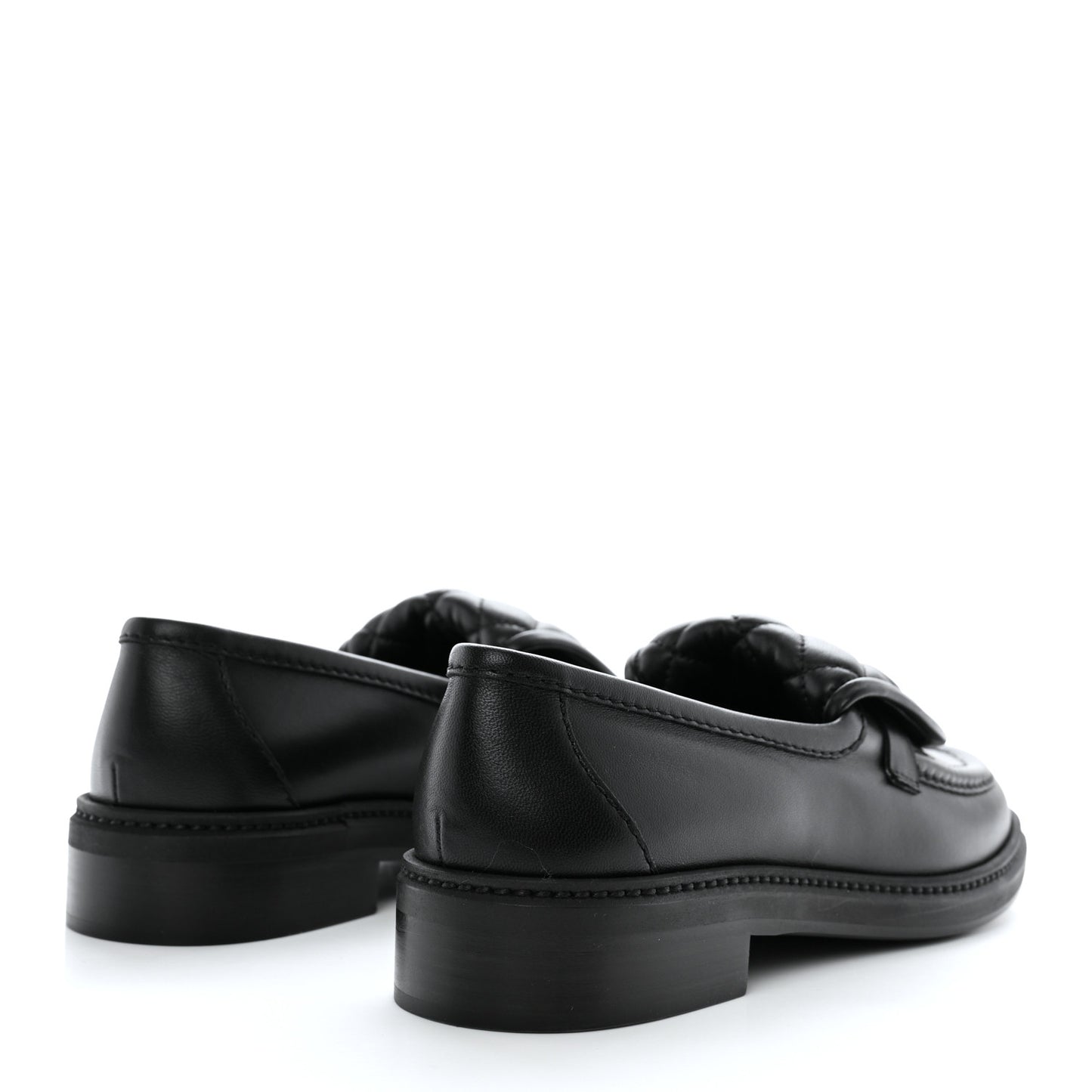 Lambskin Quilted CC Turnlock Loafers 37 Black