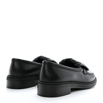 Chanel Lambskin Quilted CC Turnlock Loafers 37 Black 4 of 9