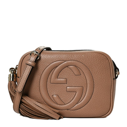 Gucci Pebbled Calfskin Small Soho Disco Bag Camelia 1 of 12