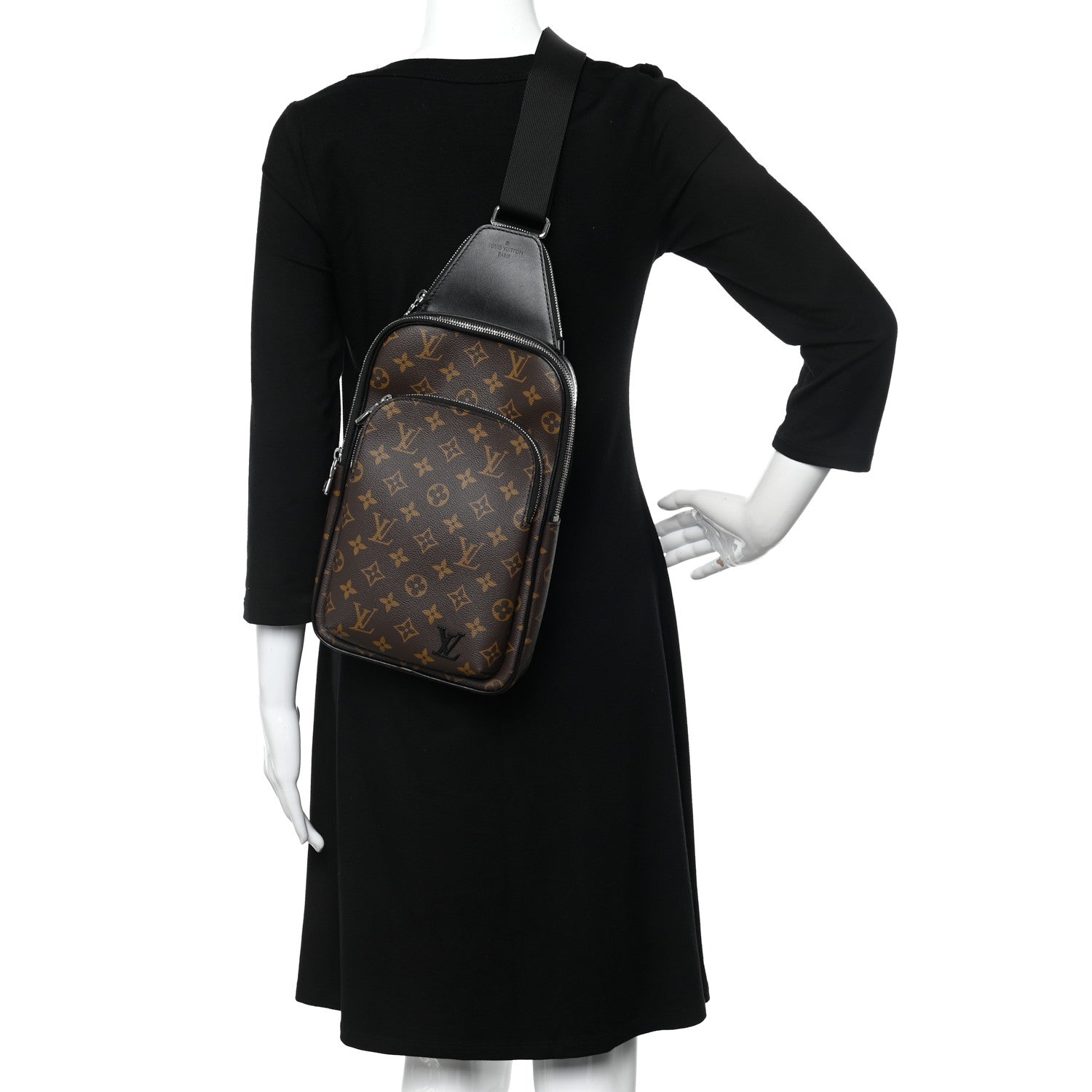 Louis Vuitton Monogram Macassar Avenue Sling Bag NM 2 of 9