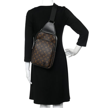 Louis Vuitton Monogram Macassar Avenue Sling Bag NM 2 of 9