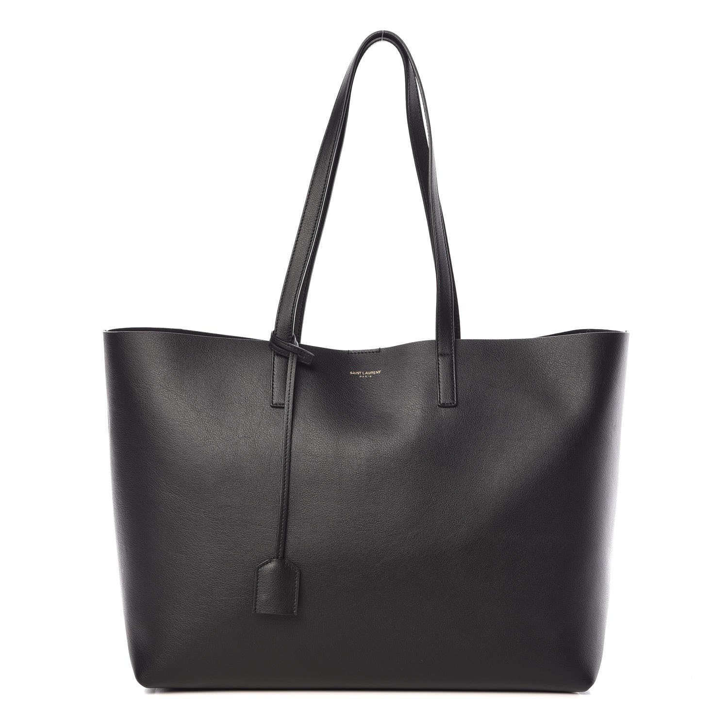 Saint Laurent Calfskin Large Shopping Tote Black 3 of 11