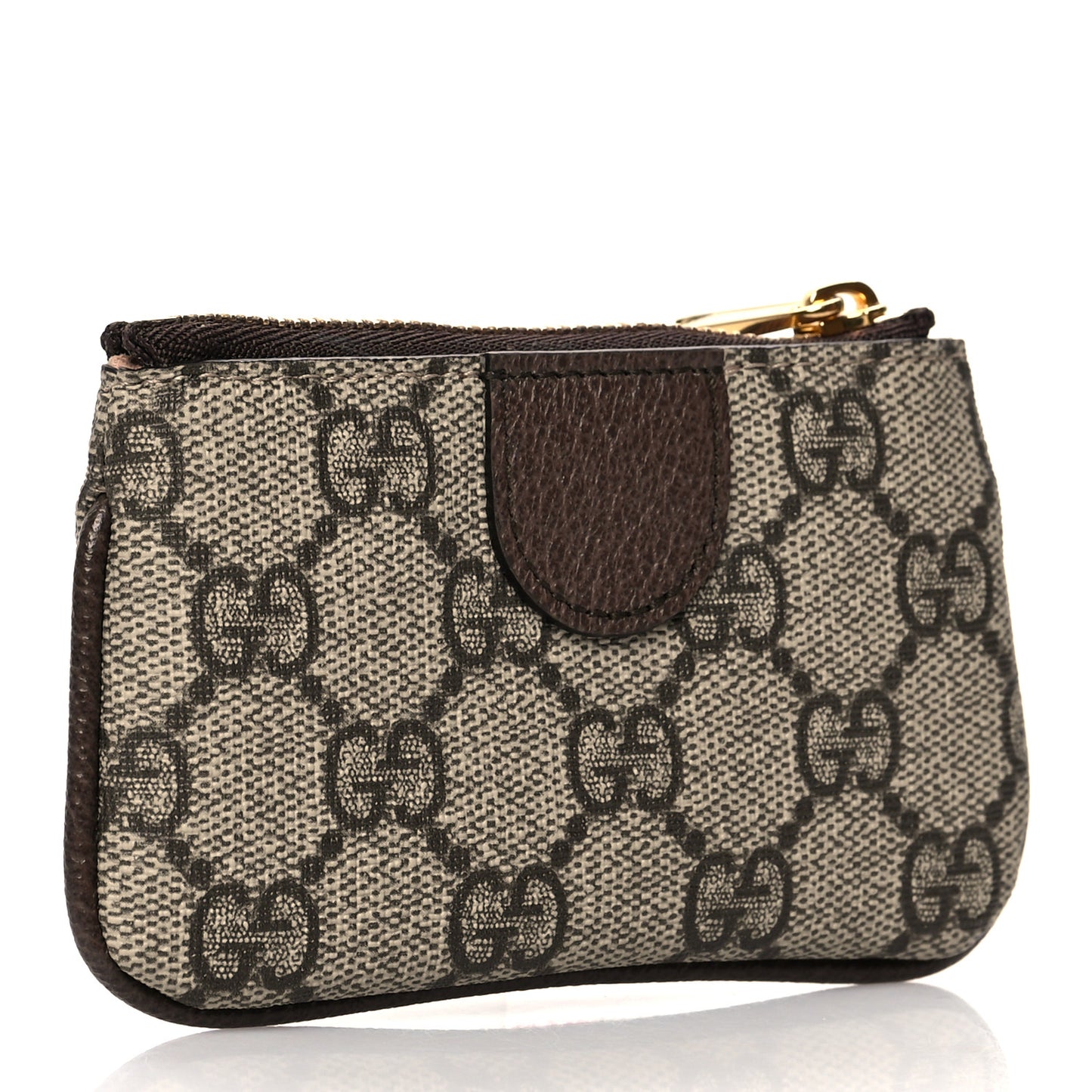 GG Supreme Monogram Web Ophidia Key Case Beige New Acero