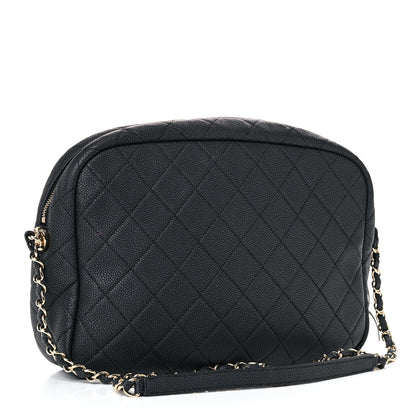 Chanel Caviar Quilted Large Coco Tassel Camera Case Black 3 of 20
