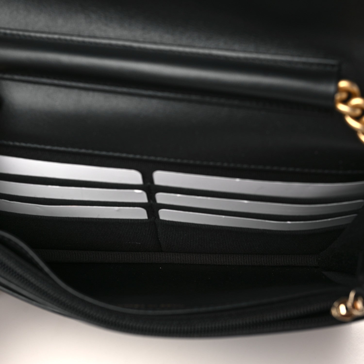 Chanel Caviar Quilted Boy Wallet On Chain WOC Black 5 of 11