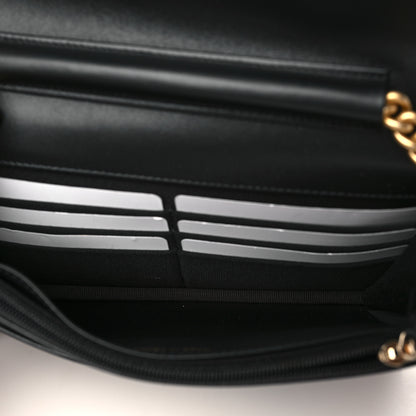 Chanel Caviar Quilted Boy Wallet On Chain WOC Black 5 of 11