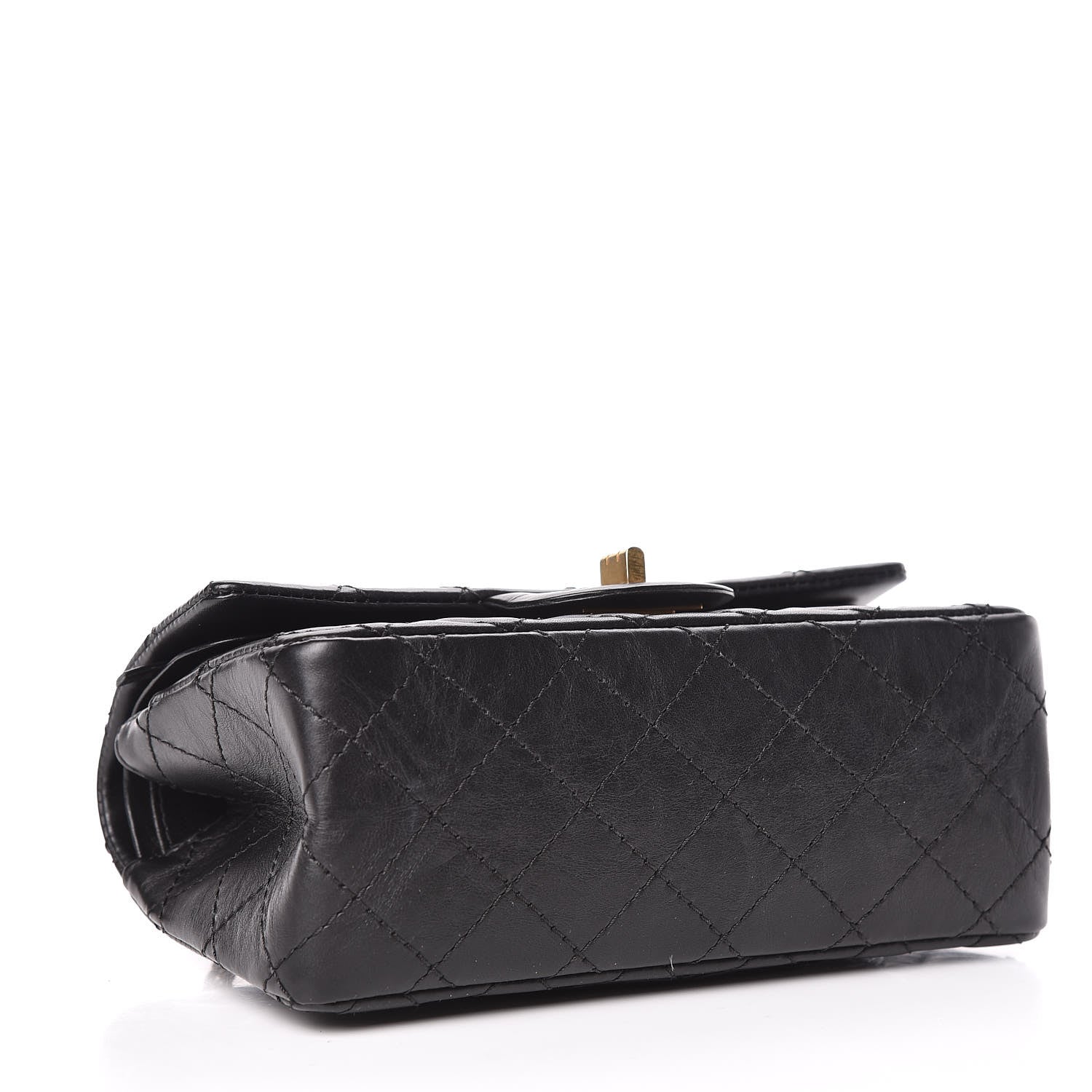 Chanel Aged Calfskin Quilted 2.55 Reissue 224 Flap Black 4 of 13